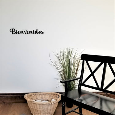 Bienvenidos Sign | Spanish Welcome | Bienvenidos Metal Sign | Entryway Decor | Door Sign | Spanish Decor | Entryway Sign | Housewarming Gift